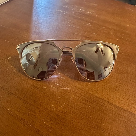 Accessories Rose Gold Reflective Cat Eye Sunglasses Poshmark